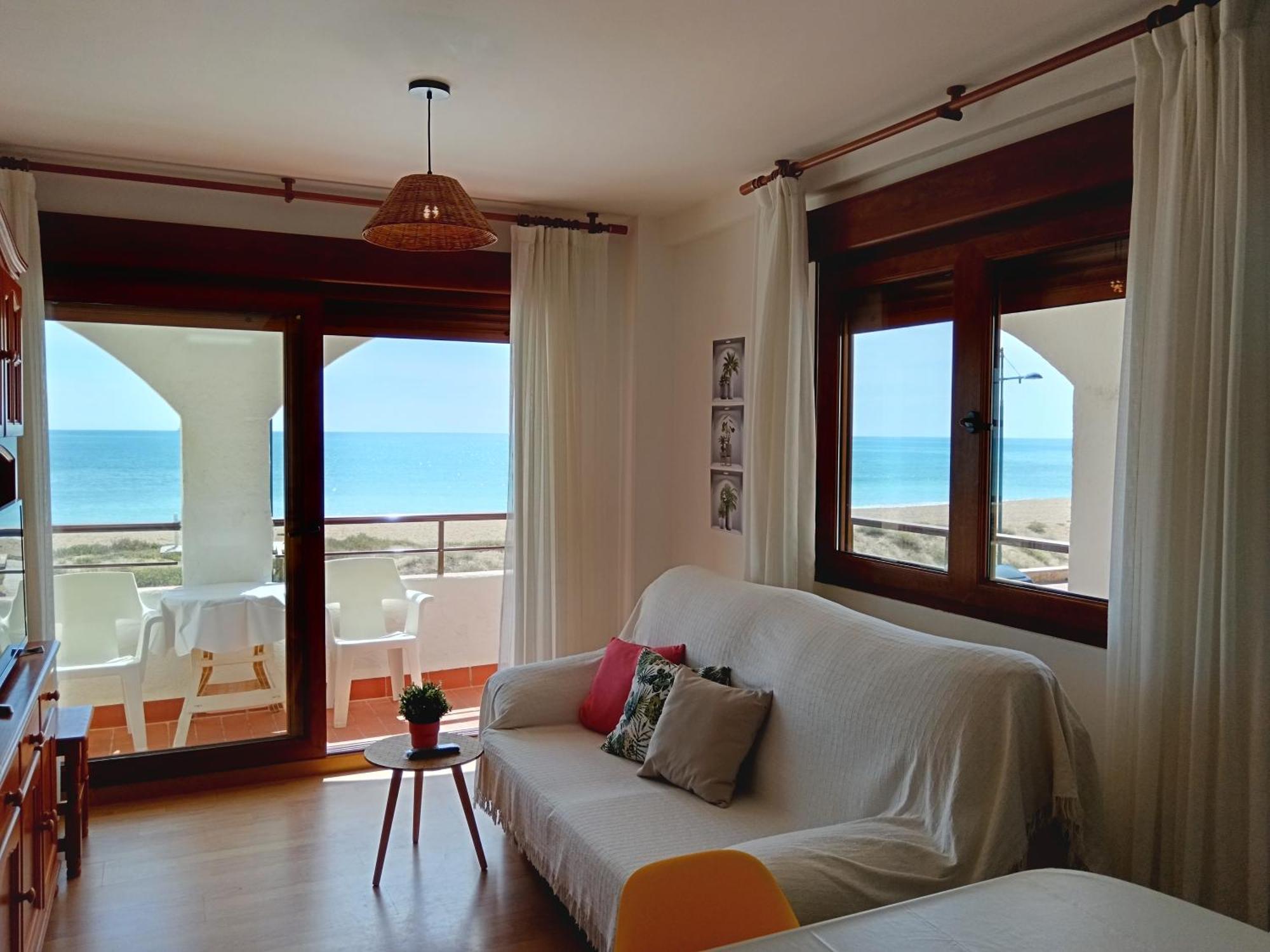 Primera Linea De Playa, Ada Benedicto Xiii, Aire Acondicionado, Wifi, Parking Peñíscola Dış mekan fotoğraf