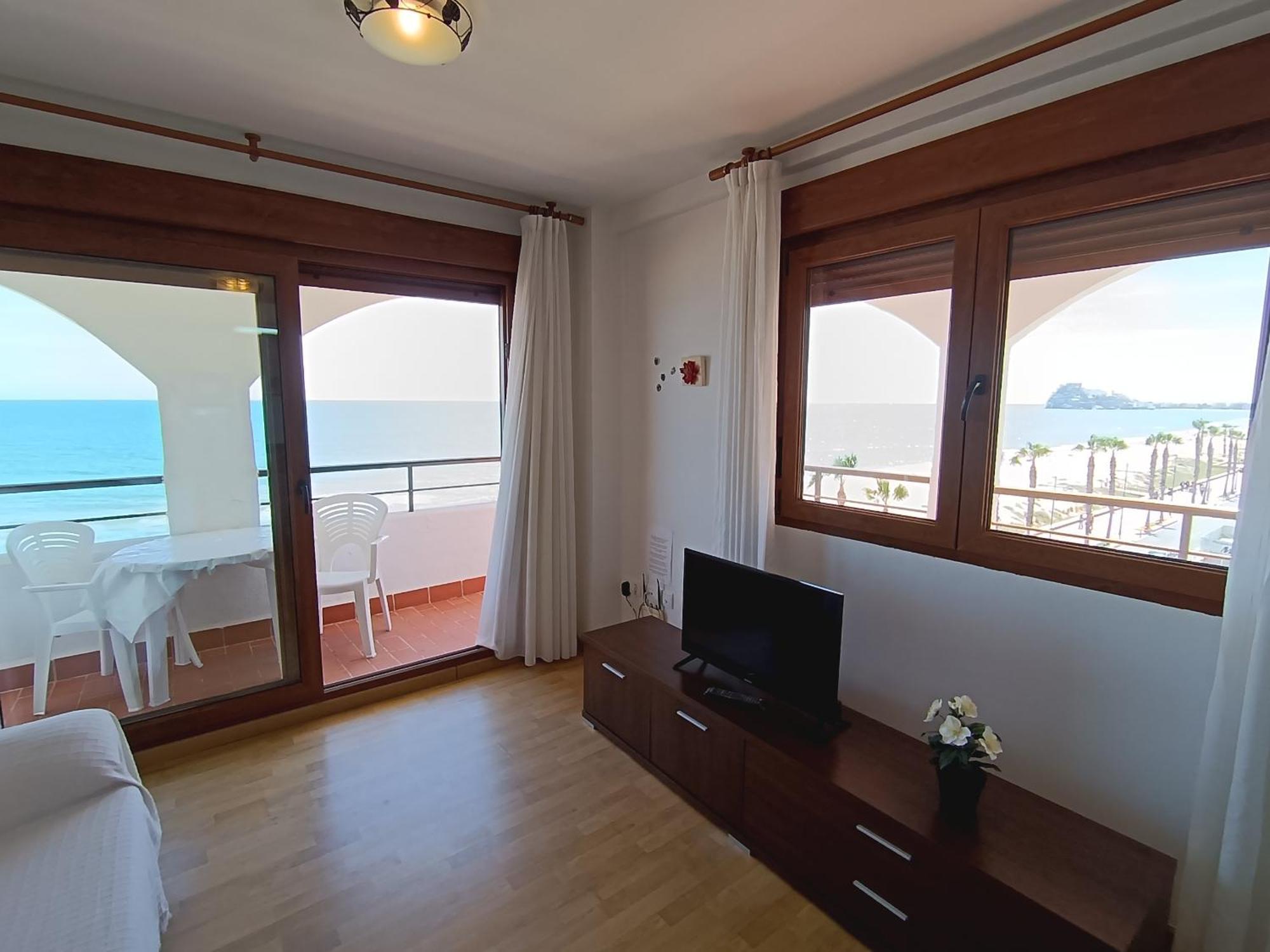 Primera Linea De Playa, Ada Benedicto Xiii, Aire Acondicionado, Wifi, Parking Peñíscola Dış mekan fotoğraf